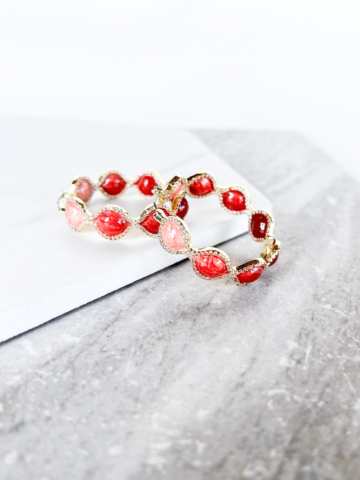 Sunset Hoop Earrings