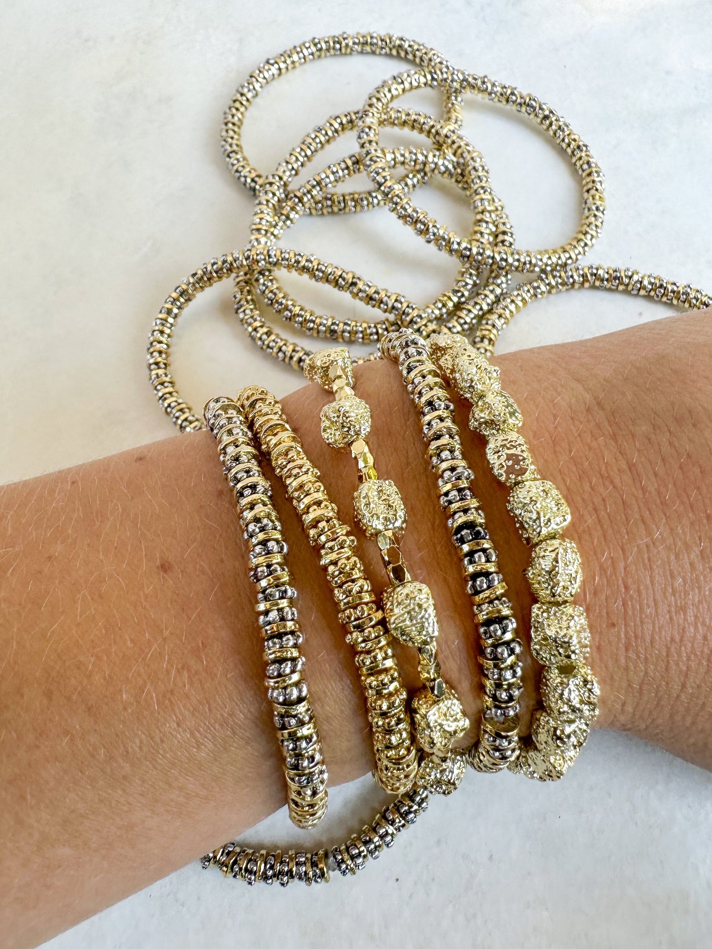 Caviar Silver Bracelet