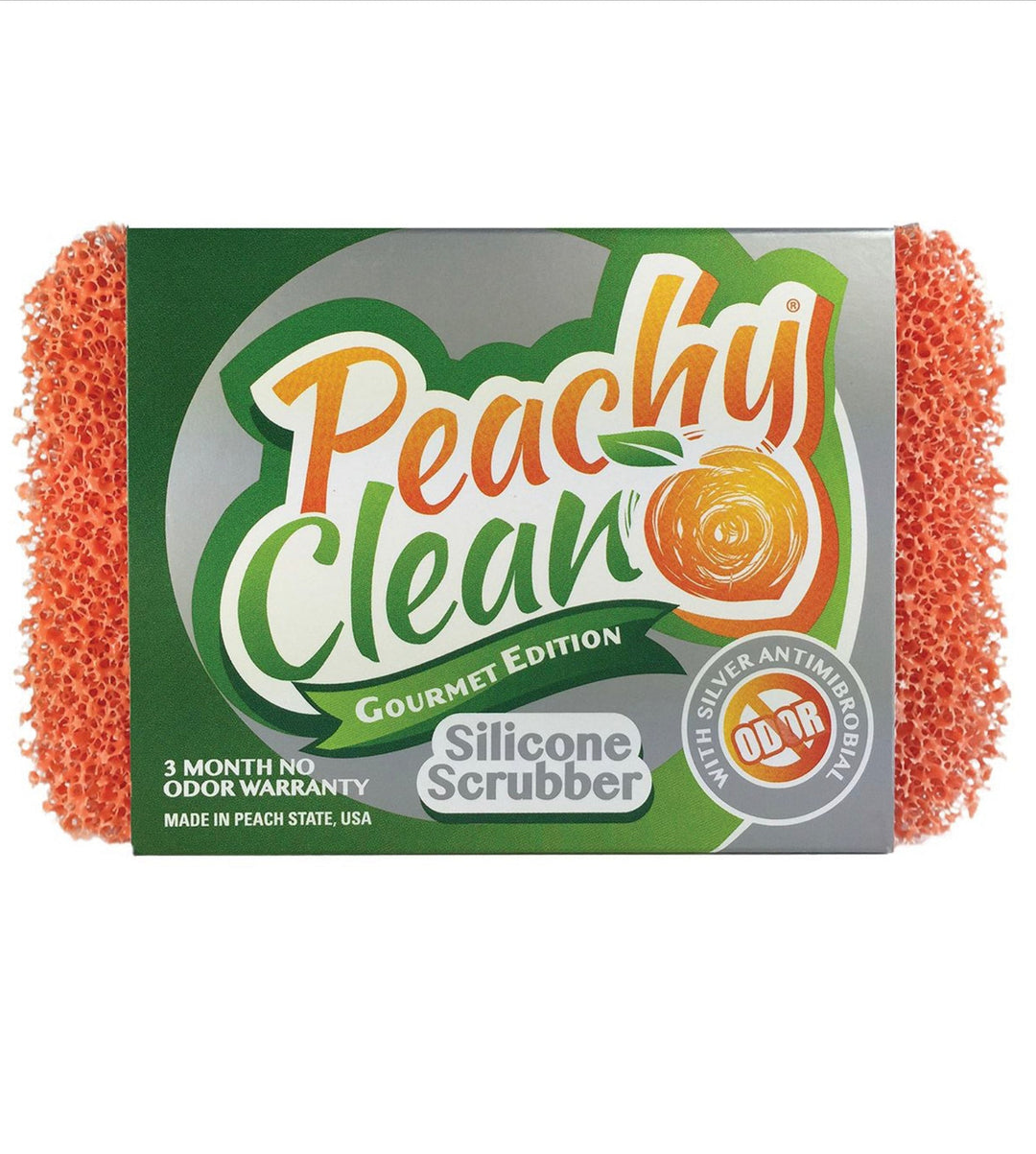 Peachy Clean Scent Infused Silicone Sponge