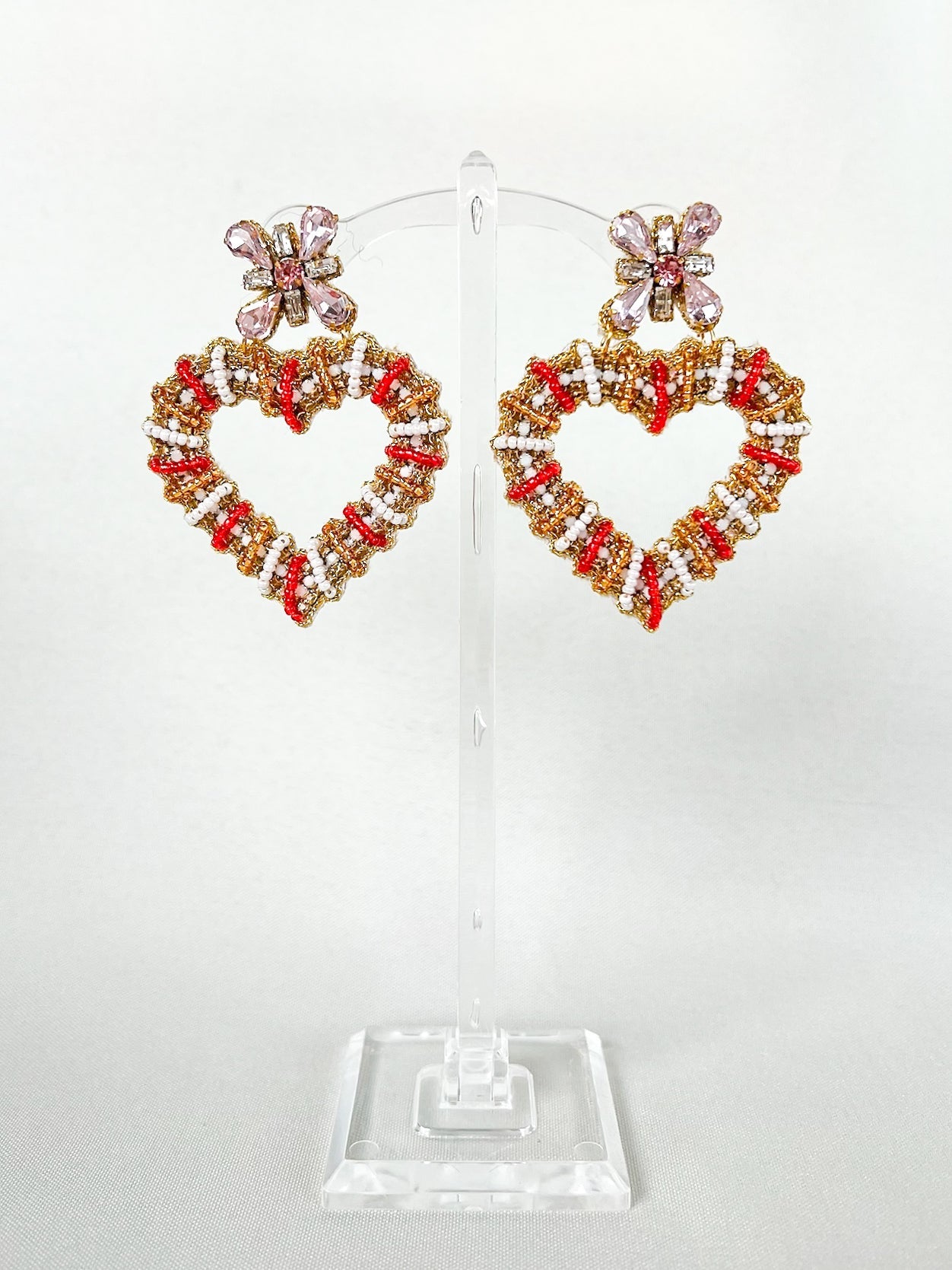 Intertwined Heart Earrings
