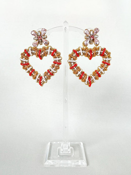 Intertwined Heart Earrings