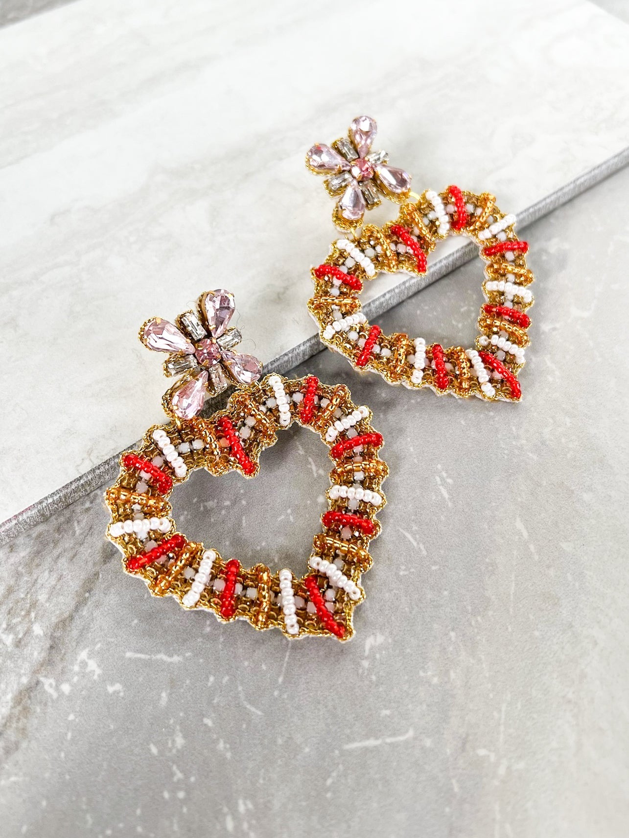 Intertwined Heart Earrings