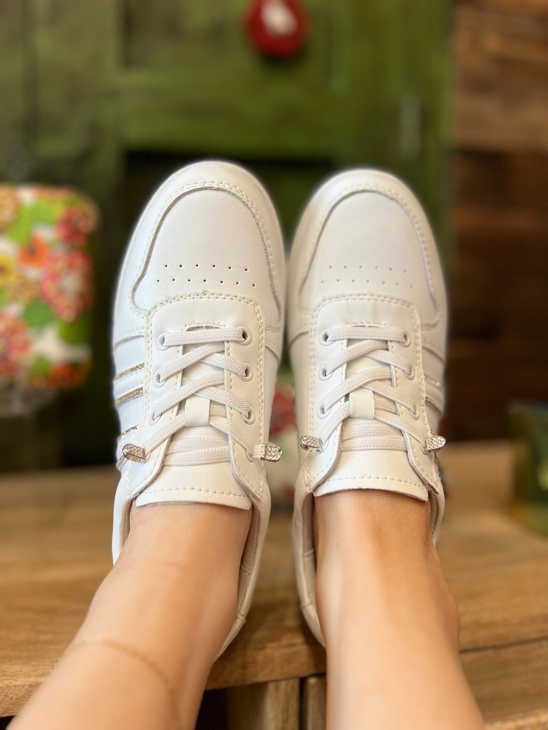On The Go White Sneakers