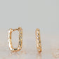Gold Pavé Huggie Earrings