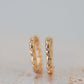 Gold Pavé Huggie Earrings