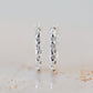Silver Pavé Huggie Earrings