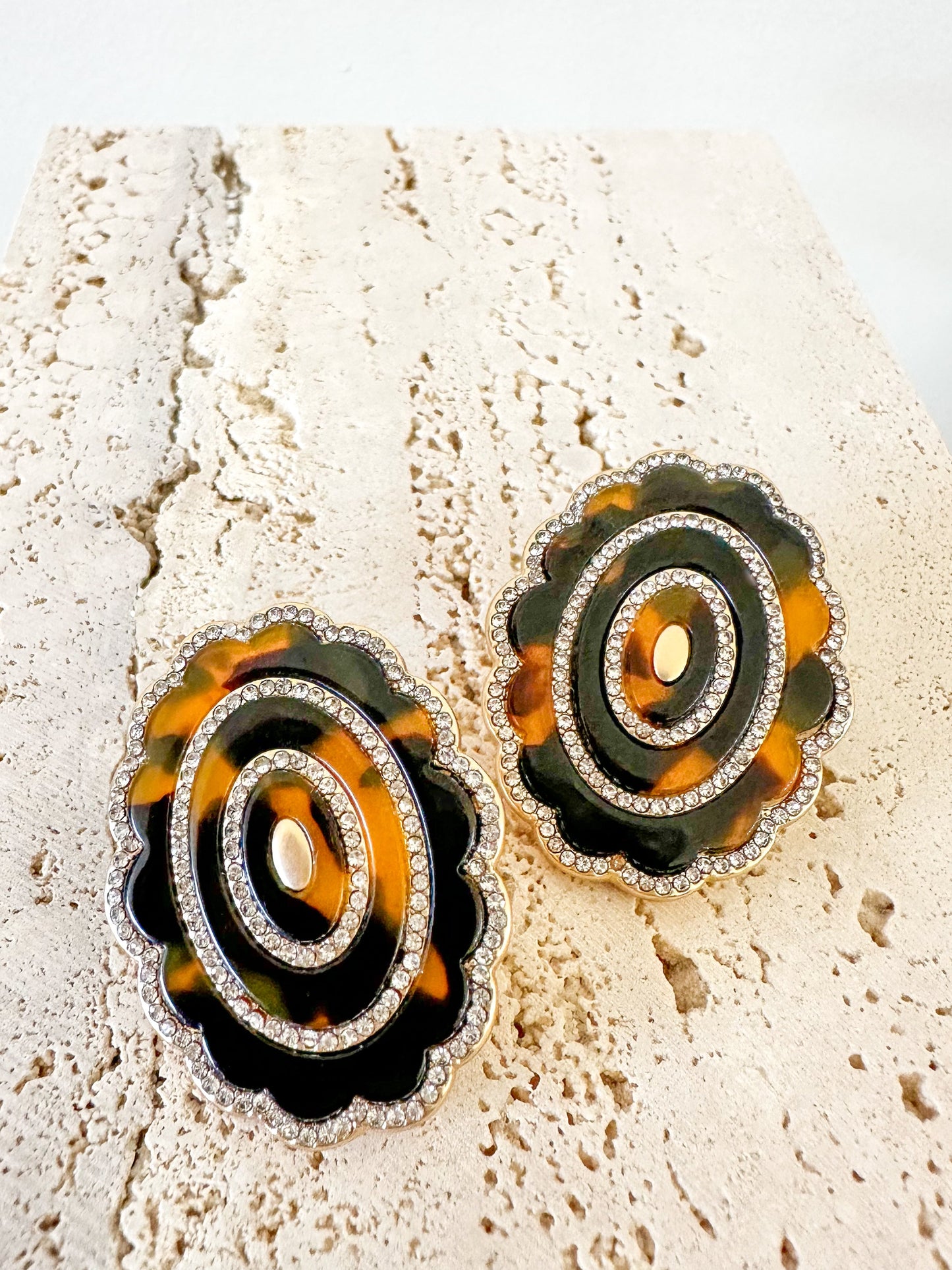 Pavé Concho Earrings