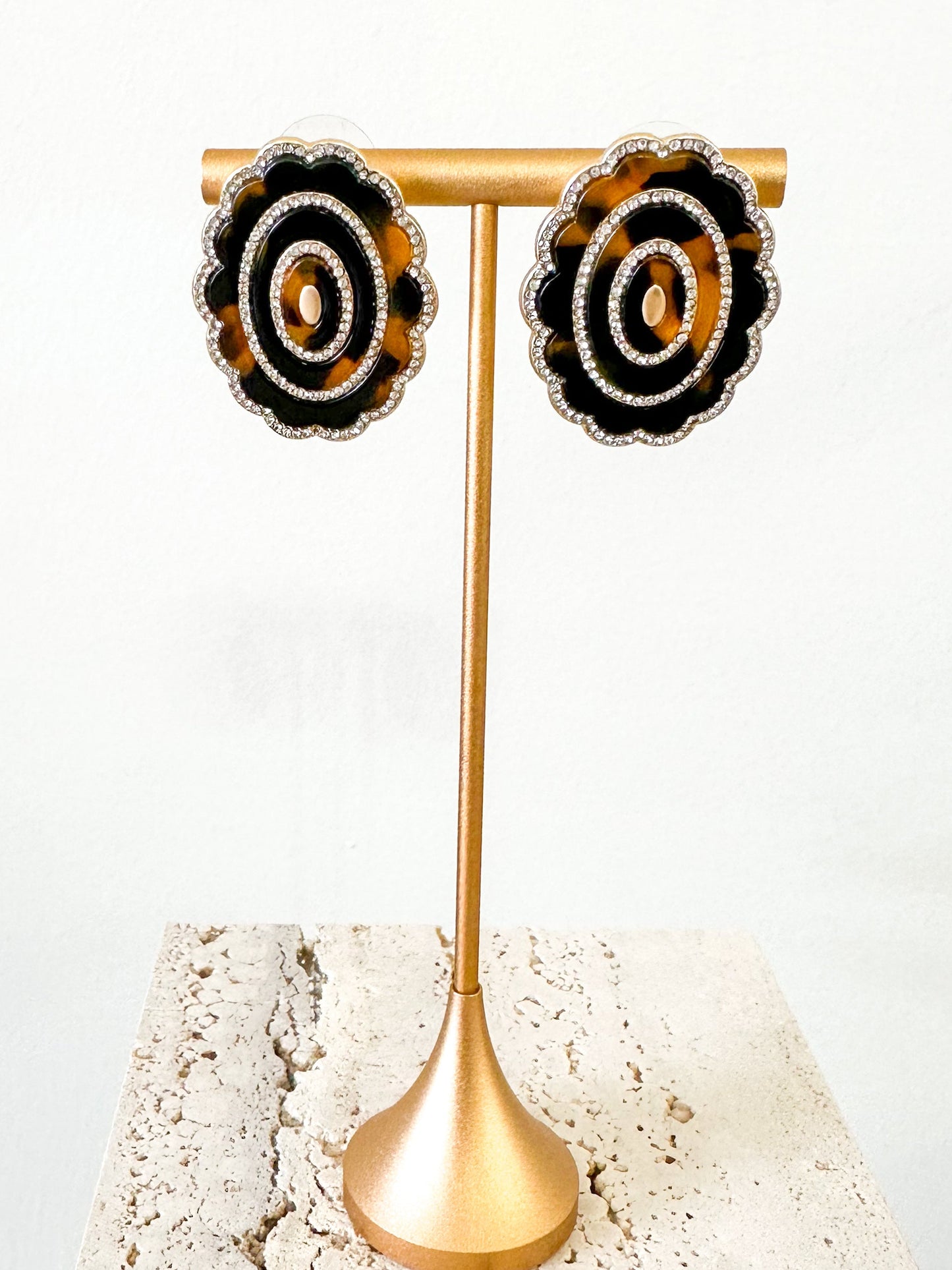 Pavé Concho Earrings