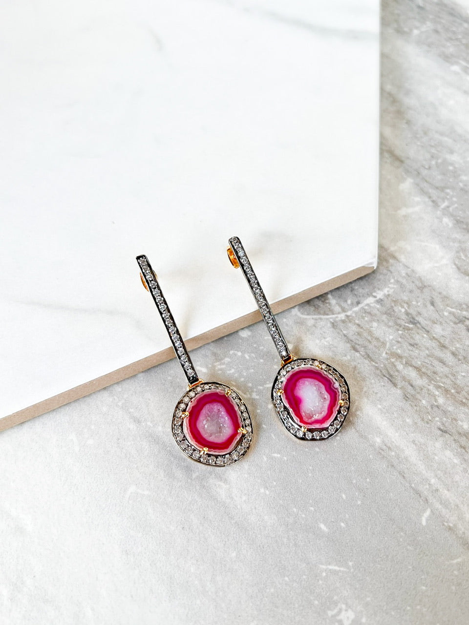 Resa Earrings - Pink