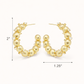 Jean Gold Gem Hoops