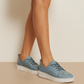The Soleil Scallop Sneaker Navy