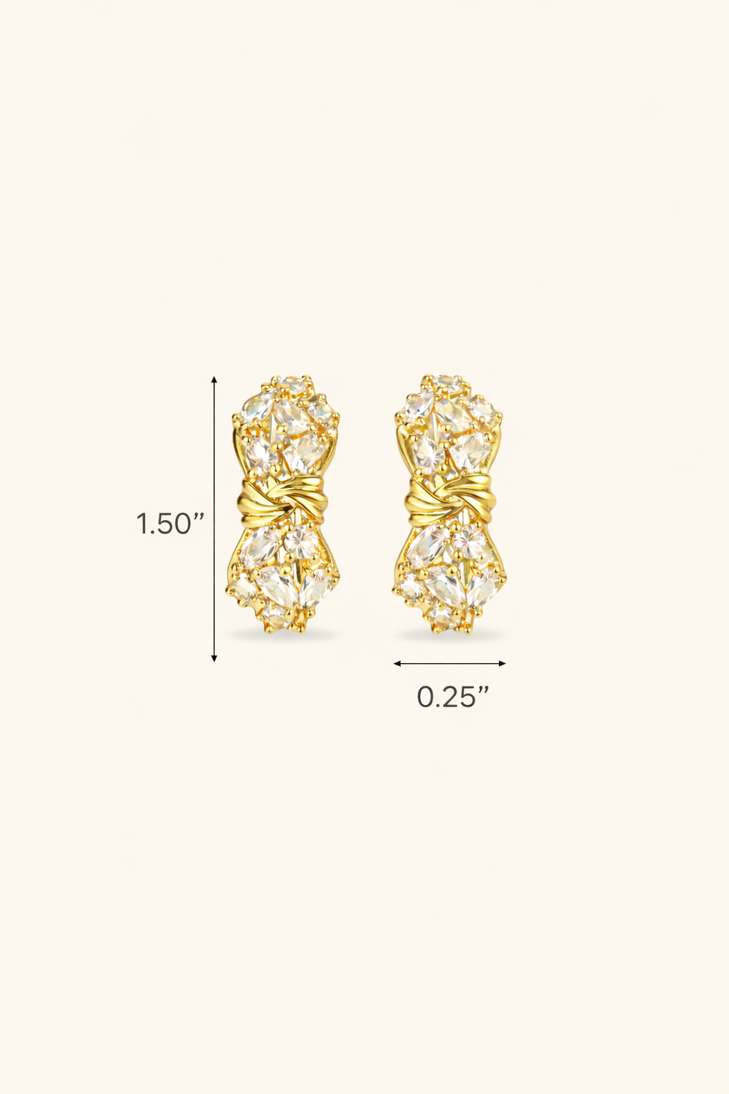 Luxe Signature Gold Knot Hoops
