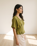 Olive Double-soft Top