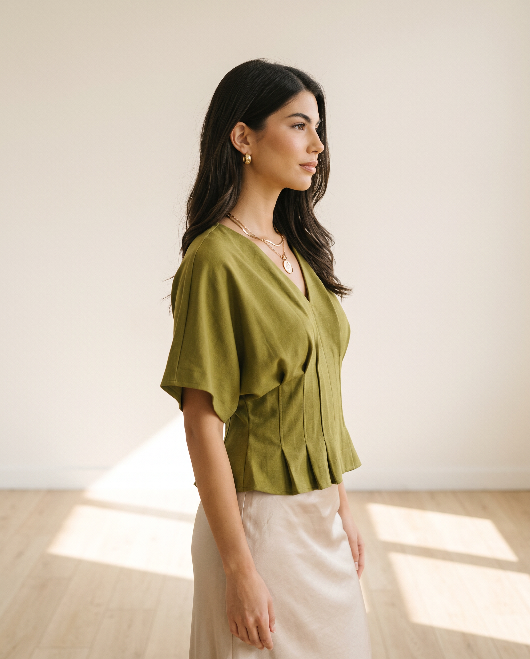 Olive Double-soft Top