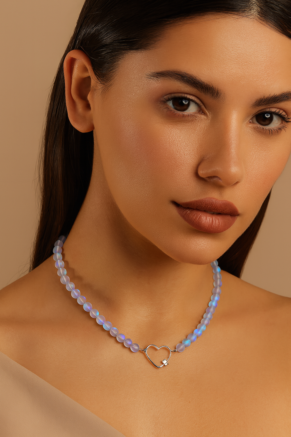 White Out Iridescent Necklace