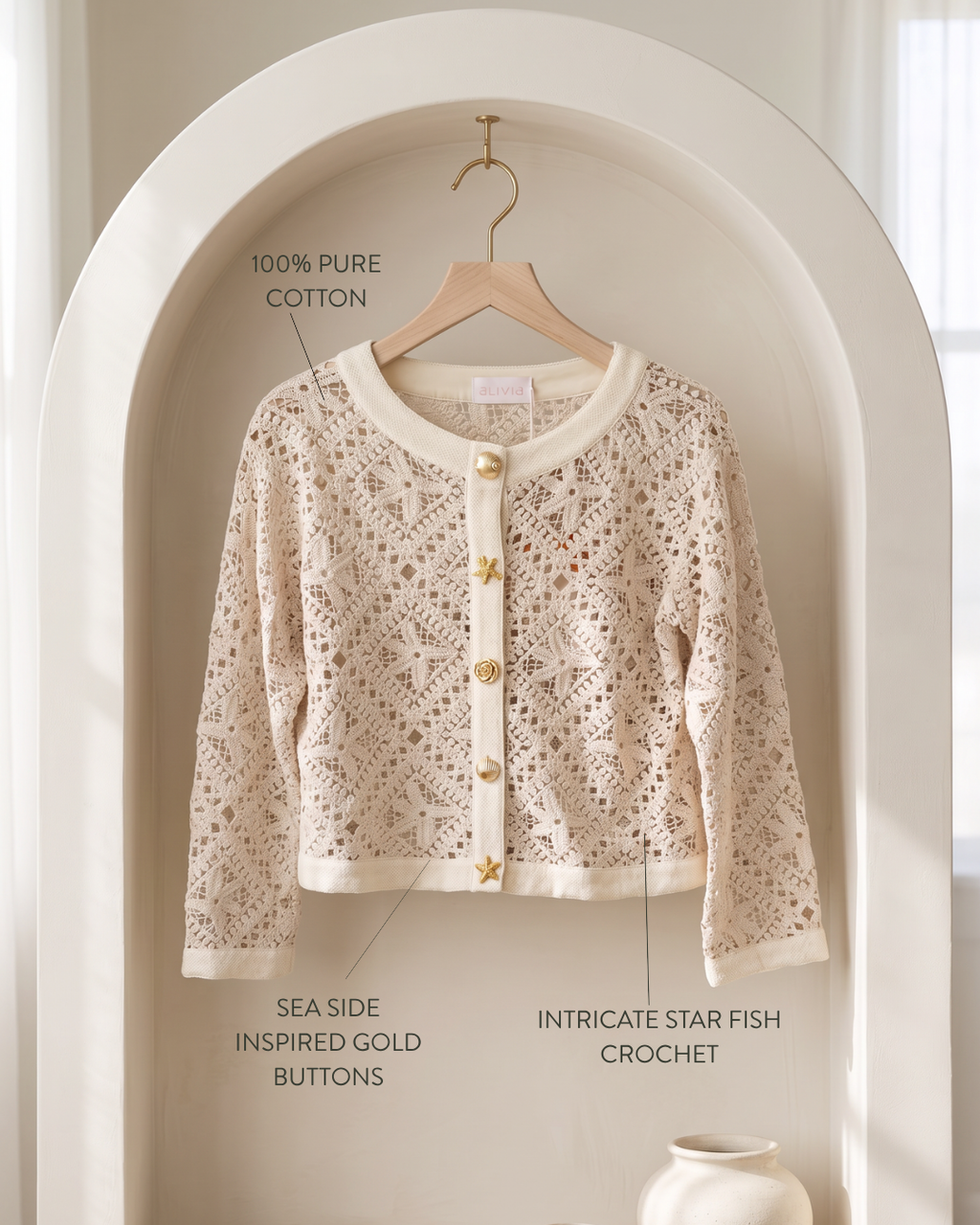 Sea Star Crochet Jacket