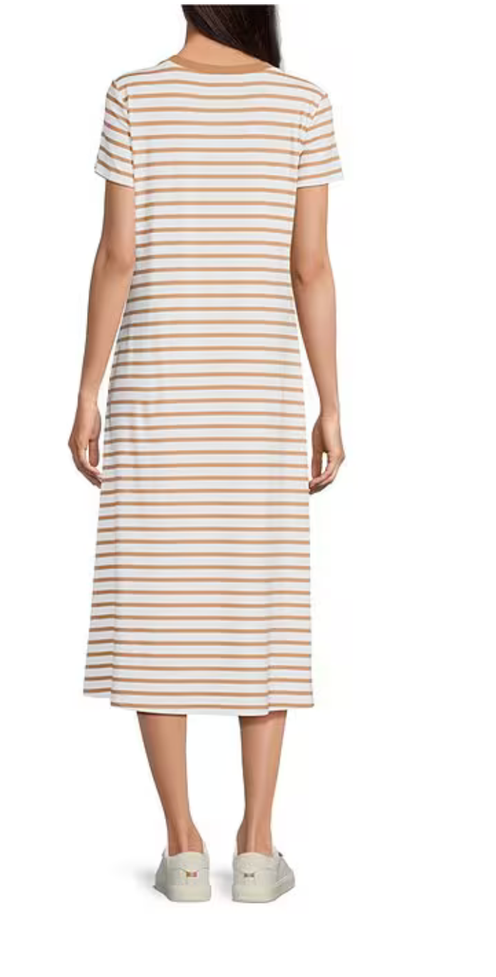 Alexandra Everyday Stripe Sand Dress