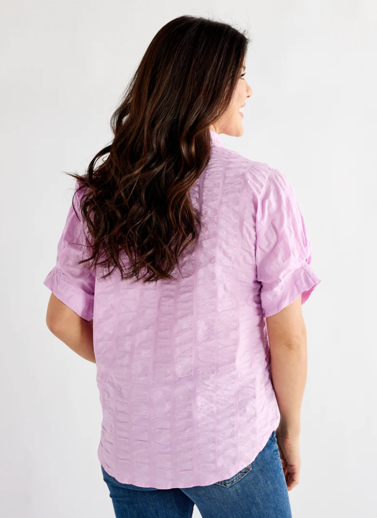 Lilac Caroline Top