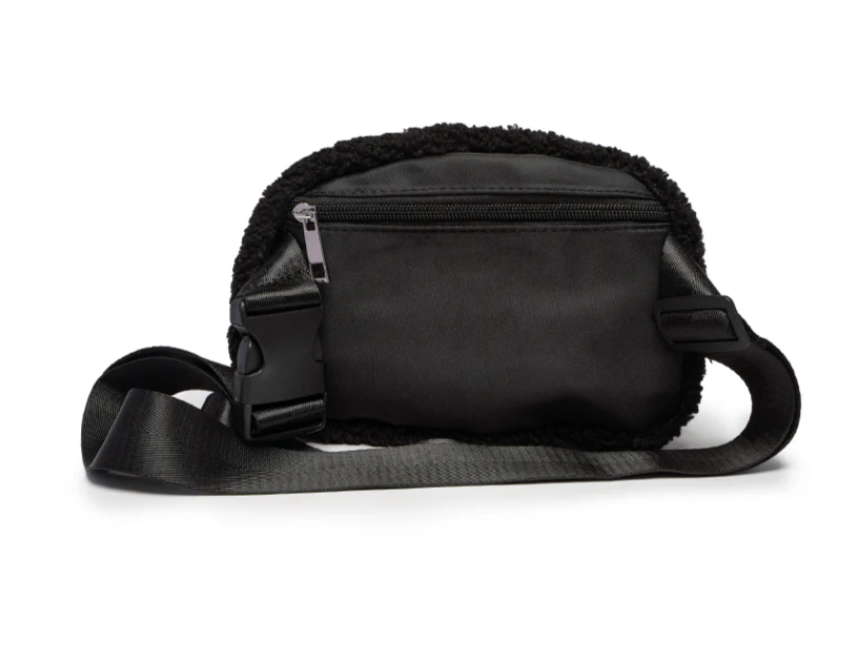 Black Crystal Belt Bag