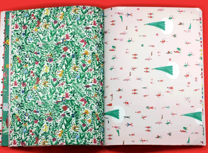 Very Delightful Holiday Wrapping Paper Book