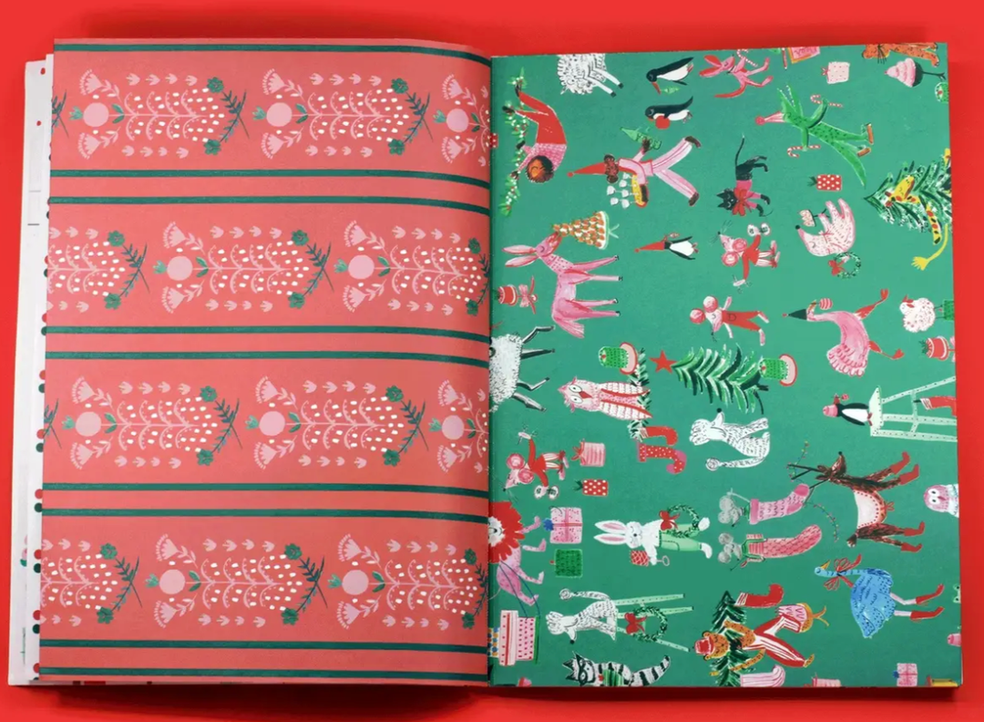 Very Delightful Holiday Wrapping Paper Book