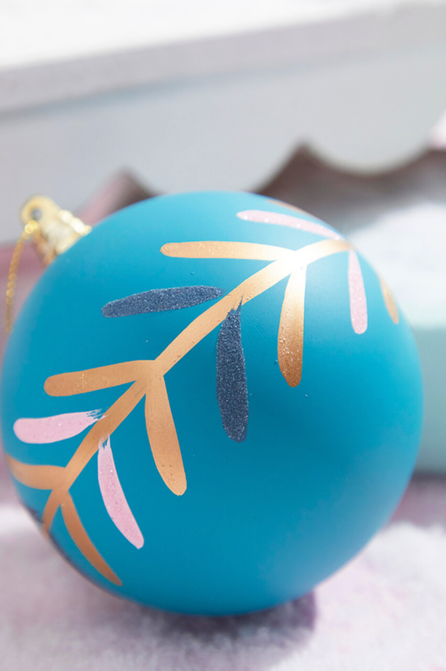 Aqua Ball Ornament