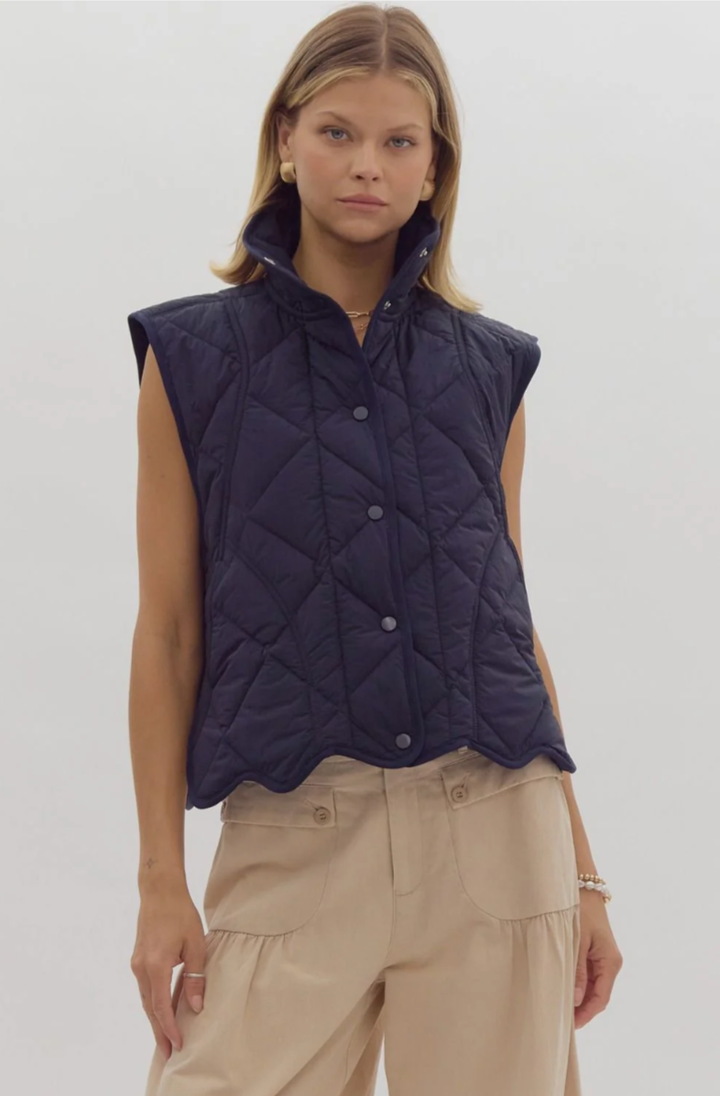 Seasons Scallop Vest