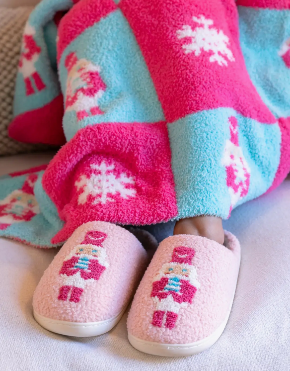 Pink Nutcracker Indoor/Outdoor Slippers