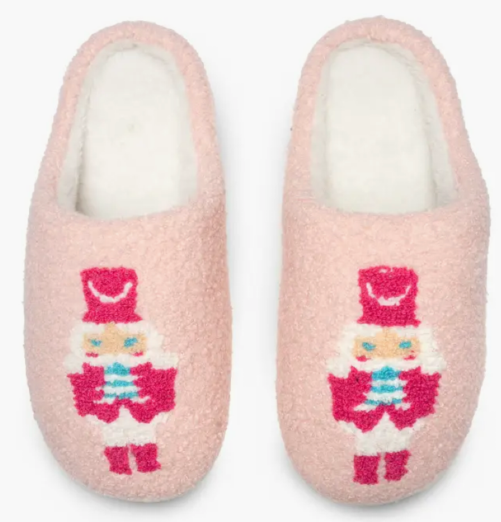 Pink Nutcracker Indoor/Outdoor Slippers