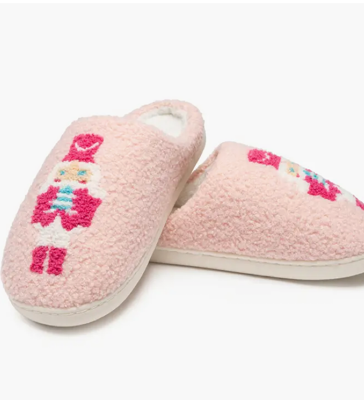 Pink Nutcracker Indoor/Outdoor Slippers