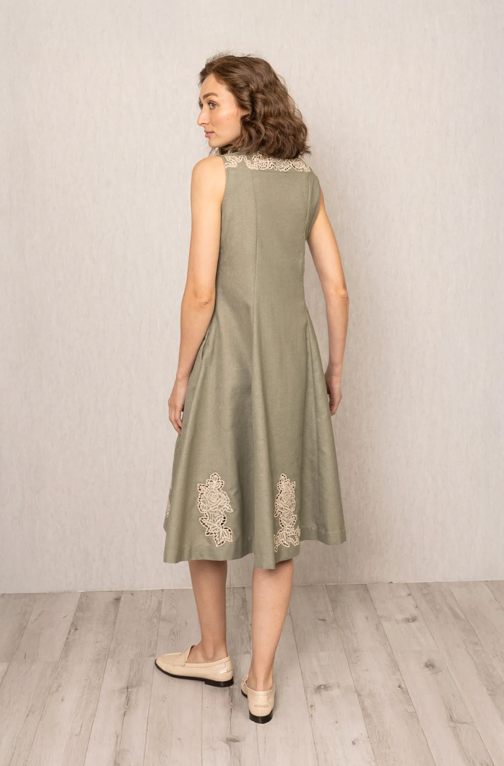 Lima Sage Midi Dress
