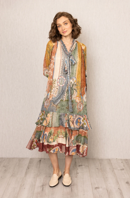 Tula Gathered Midi Dress