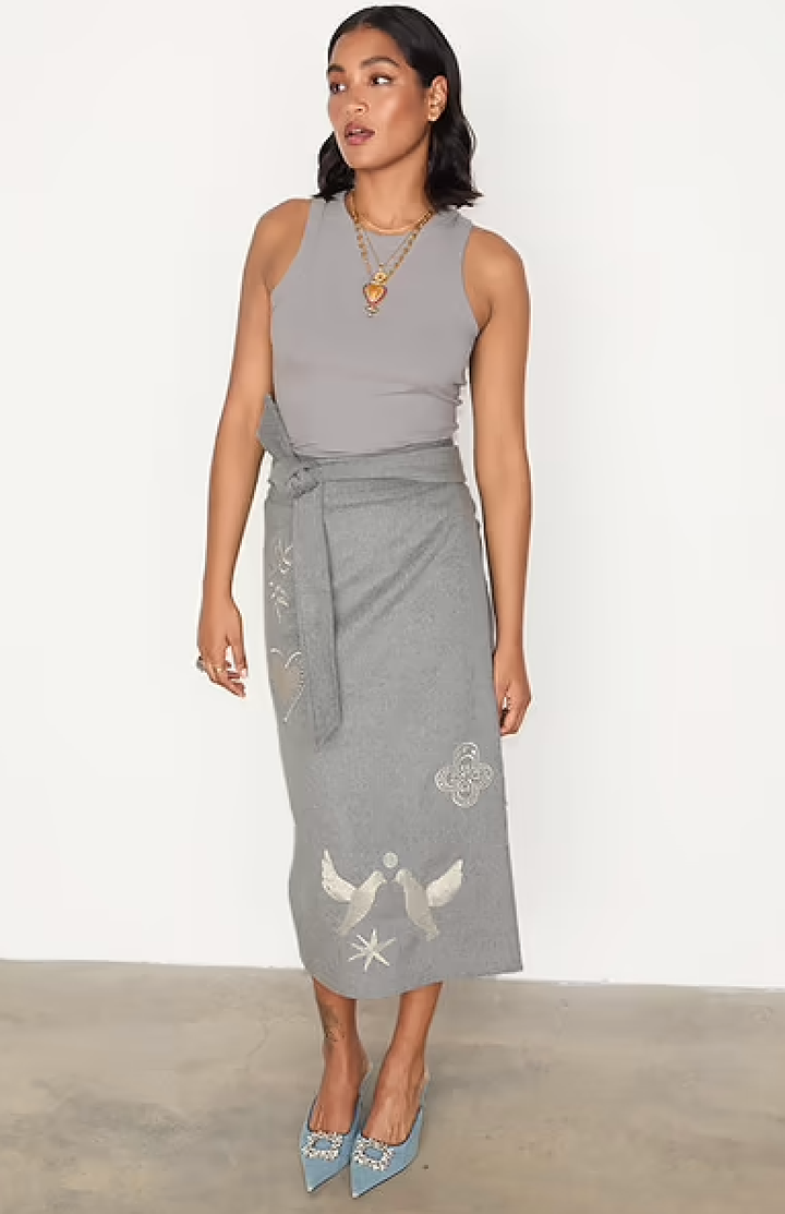 Grey Midnight Romance Jaspre Skirt