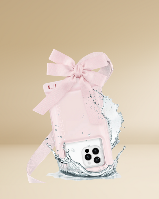 Ballet Pink Bow Waterproof Floating Pouch