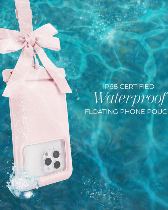 Ballet Pink Bow Waterproof Floating Pouch