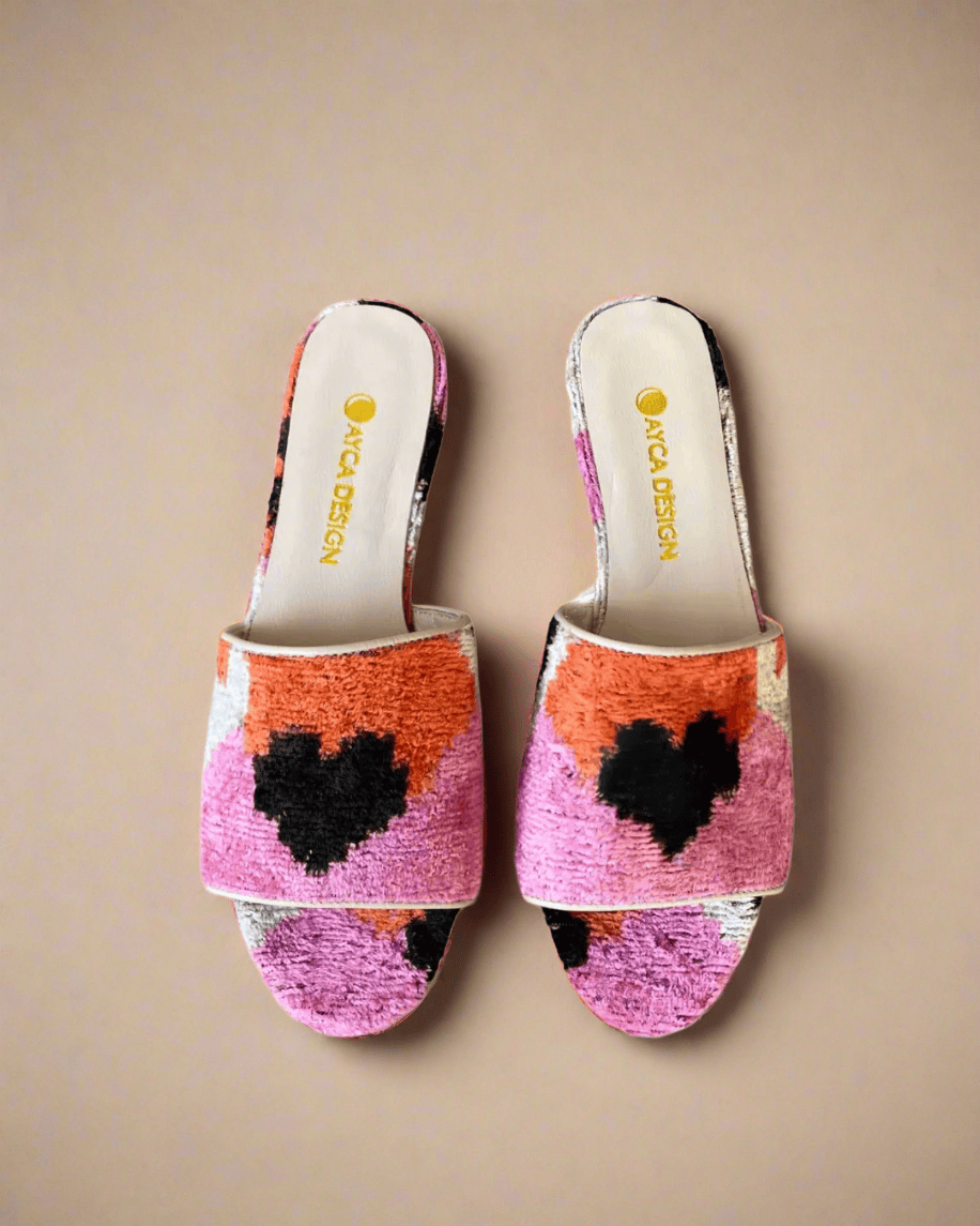 Heart Open Toe Slides