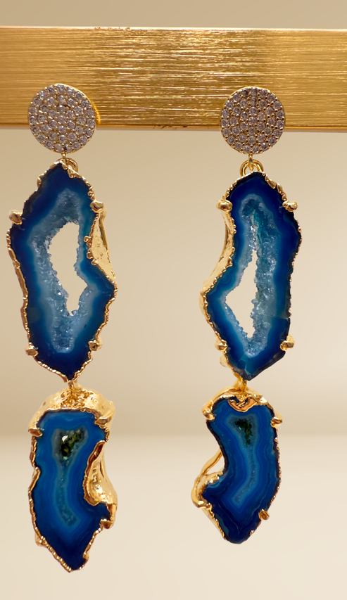 Double Agate Earrings