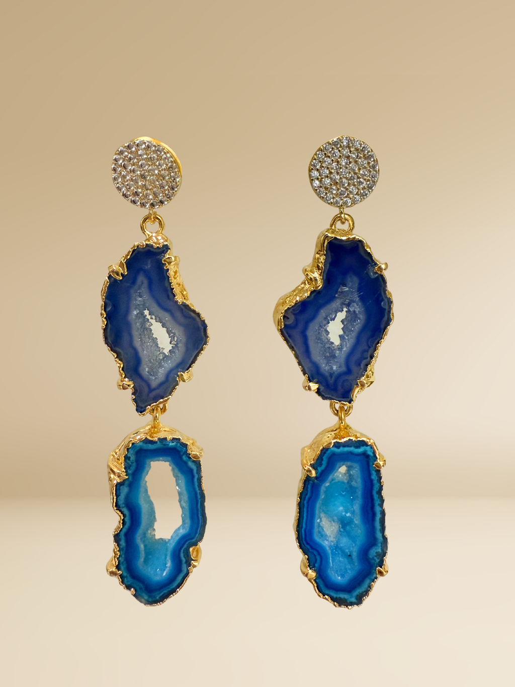 Double Agate Earrings