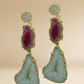 Double Agate Earrings