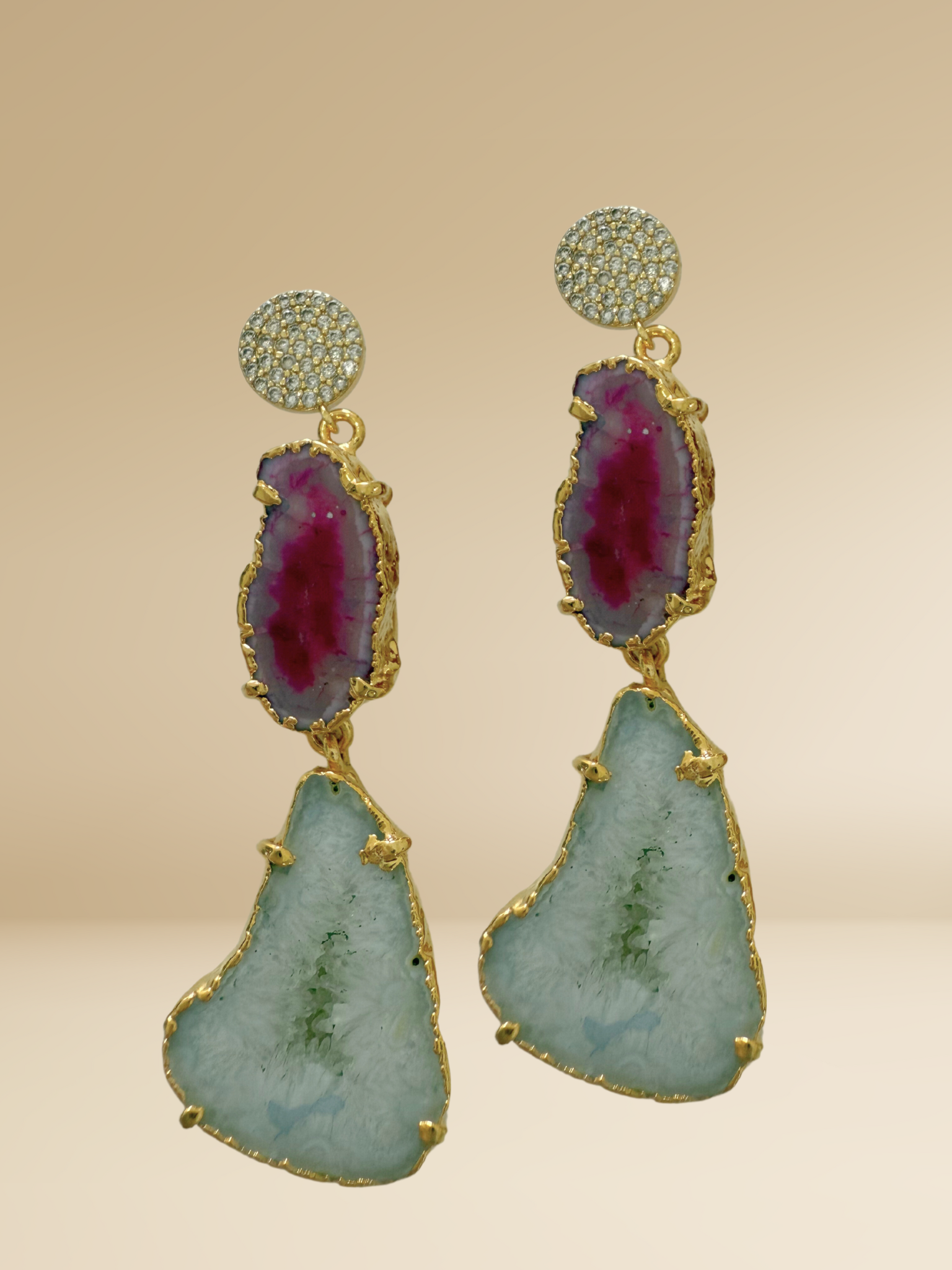 Double Agate Earrings