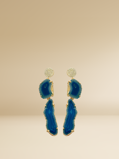 Double Agate Earrings