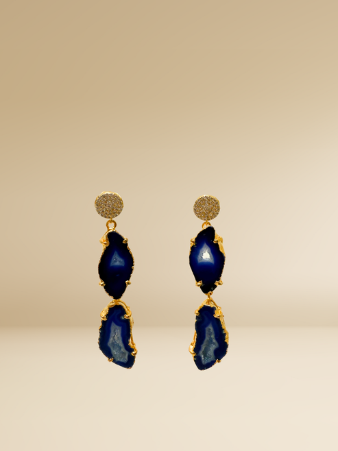 Double Agate Earrings
