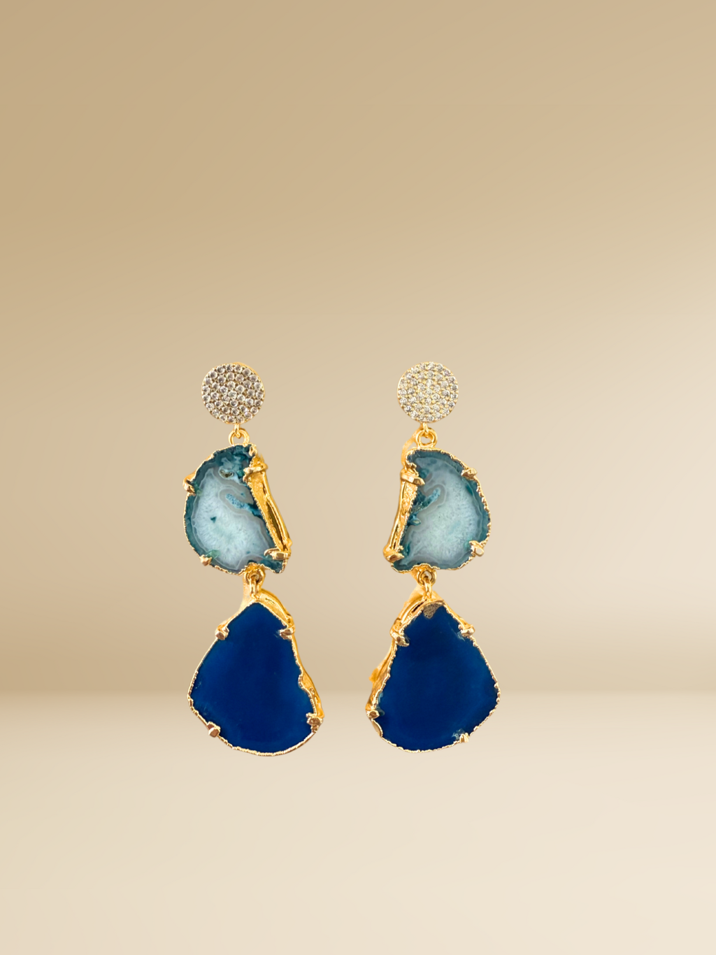 Double Agate Earrings