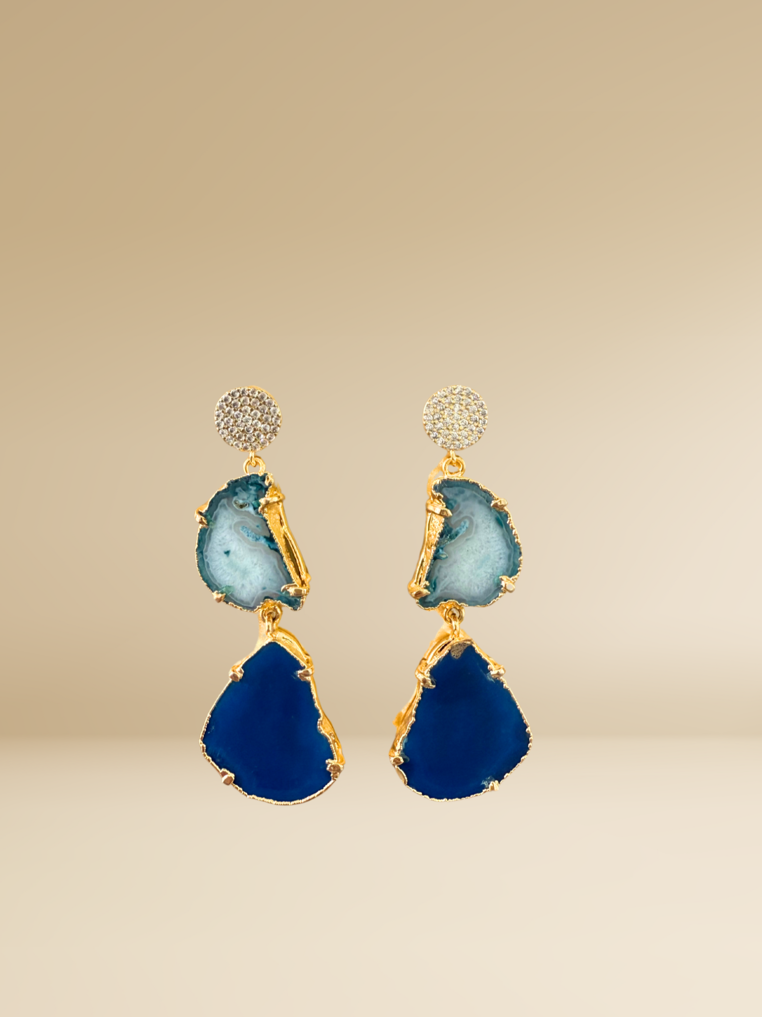 Double Agate Earrings