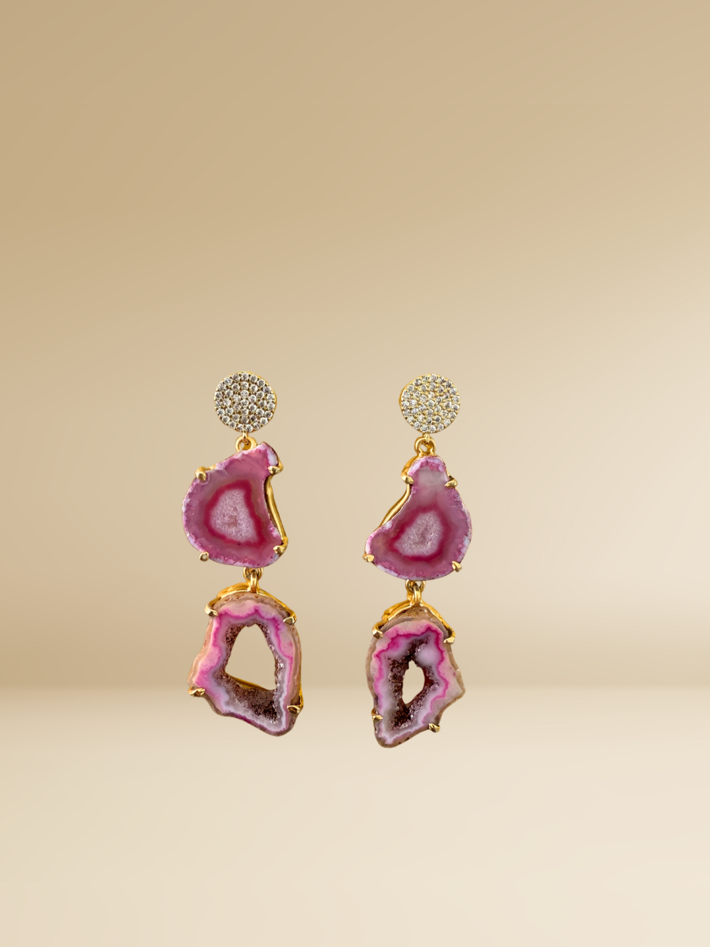 Double Agate Earrings