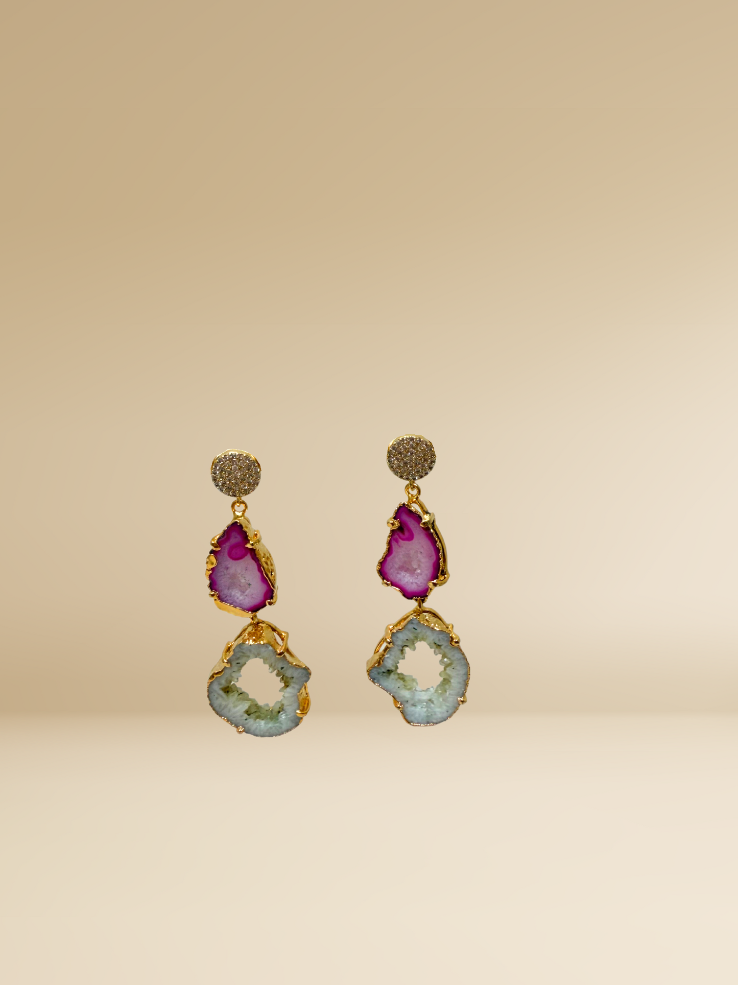 Double Agate Earrings