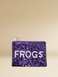 Frogs Beaded Privacy Pouch