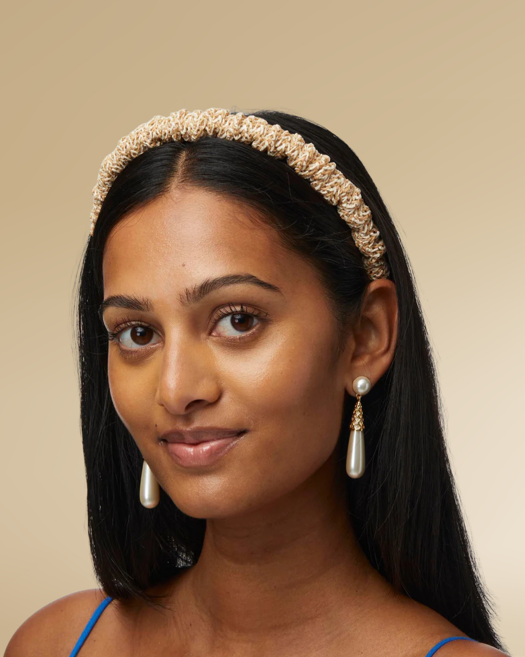 Natural Jessie Raffia Headband