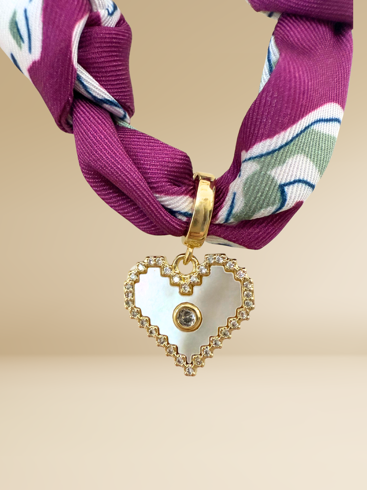 Cowtown Heart Scarf Necklace