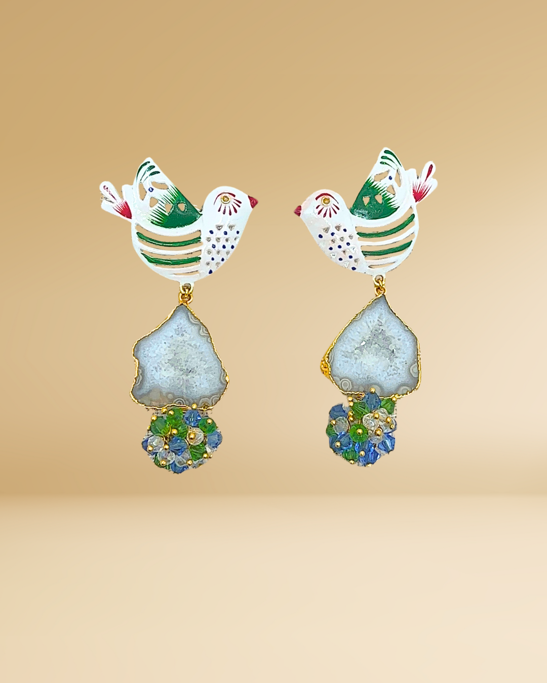 De Colores Pajaro Earrings